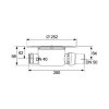 Сифон TECEdrainpoint S DN 50, стандартный 3601500 - размеры