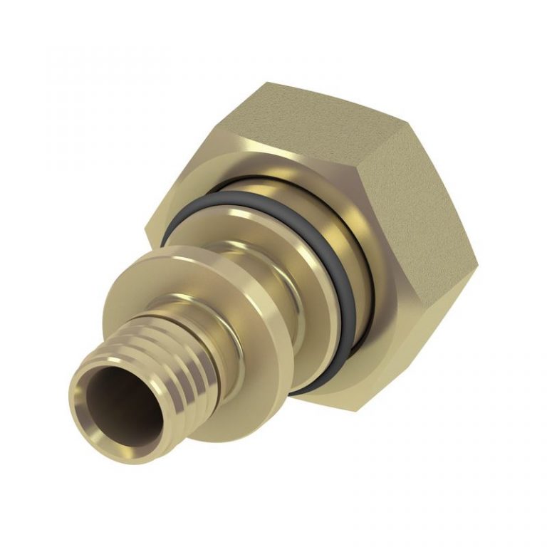 Переходник прямой с накидной гайкой TECEflex 16х3/4” (евроконус) - TECE