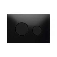 Панель смыва для унитаза TECEloop 9240657, черное стекло, кнопки чёрные