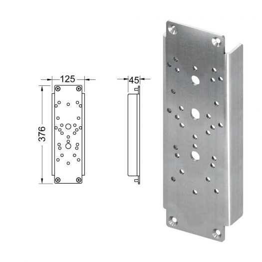 Панели для установки перил (на модуль 9300009) TECEprofil 9042010
