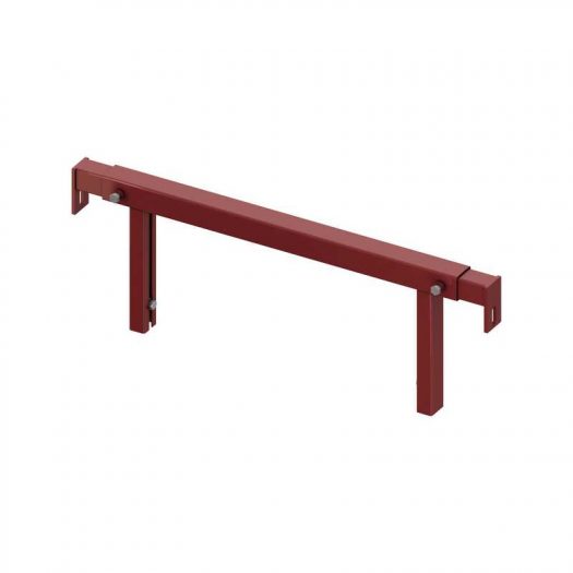 Телескопическое крепление модуля TECEprofil к стене, горизонтальное